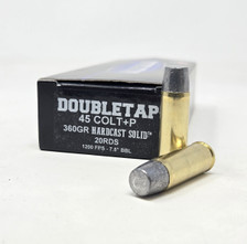 DoubleTap 45 Colt +P Ammunition 45P360HC 360 Grain Wide Flat Nose Gas Check 20 Rounds