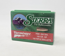 Sierra 7mm (.284 Dia) Reloading Bullets Varminter SRAA1895 100 Grain Hollow Point 100 Pieces