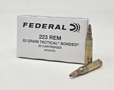 Federal 223 Rem Ammunition XF223T62 62 Grain Tactical Bonded Soft Point 20 Rounds