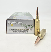 Remington 6.5mm PRC Ammunition Premier Match RM65PRC01 140 Grain Berger Open Tip Match 20 Rounds