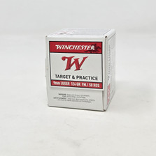 Winchester 9mm Ammunition Target & Practice W9MM12450 124 Grain Full Metal Jacket 50 Rounds