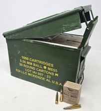 FDI 5.56x45mm NATO Ammunition FDI556M855CAN 62 Grain M855 Green Tip Full Metal Jacket CAN 1000 Rounds