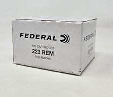 Federal 223 Rem Ammunition Non Duty F2NDXF223T64 64 Grain Bonded Soft Point 100 Rounds