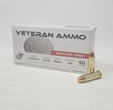 Hyperion Veteran Ammo 38 Special Ammunition Range And Target HMBX38125FMJ50 125 Grain Full Metal Jacket 50 Rounds