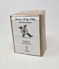 Ten Ring 9mm Ammunition TR9MM147500 147 Grain Full Metal Jacket BULK 500 Rounds