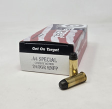 On Target 44 Special Ammunition Cowboy Action OT44S240 240 Grain Round Nose Flat Point 50 Rounds