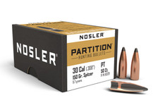 Nosler 30 Cal (.308 Dia) Reloading Bullets Partition NOS16329 150 Grain Jacketed Soft Point 50 Pieces