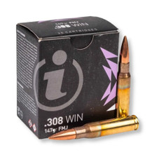 Igman 308 Win Ammunition IGMM80147A 147 Grain Full Metal Jacket 20 Rounds