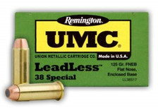 Remington 38 Special Ammunition Leadless LL38S17 125 Grain Flat Nose Enclosed Base 50 rounds