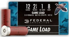 Federal 12 Gauge Ammunition Game Load H1218 2-3/4" 1oz #8 1290 fps Case of 250 Rounds