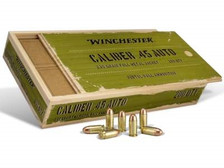 Winchester 45 Auto Service Grade Collectible Wooden rounds 230 gr FMJ 200 rounds