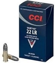 CCI 22LR Quiet-22 CCI0960 40 gr Lead Nose 5,000 rounds