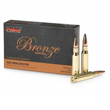 PMC 308 Winchester Bronze Ammunition PMC308SP 150 Grain Soft Point 20 rounds