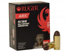 Ruger 40 S&W Ammunition 97 Grain ARX 20 rounds