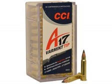 CCI 17 HMR A17 Ammunition CCI950CCCASE 17 Grain Varmint Tip 2000 rounds