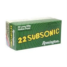 Remington 22LR Subsonic 38 Gr Lead HP 50 rounds