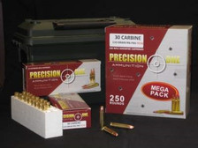 Precision One 30 Carbine Ammunition 110 Grain Full Metal Jacket 20 rounds