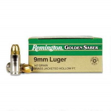 Remington 9mm Ammunition Golden Saber GSB9MMC 147 Grain Bonded Jacketed Hollow Point 50 rounds