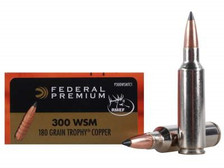 Federal 300 WSM Ammunition Vital-Shok P300WSMTC1 180 Grain Trophy Copper Tipped 20 rounds
