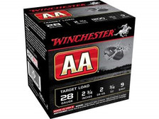 Winchester 28 Gauge Ammunition AA Target AA289 2-3/4" 3/4oz #9 Shot 1200fps 250 rounds