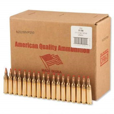 American Quality 22-250 Ammunition 55 Grain V-MAX 250 rounds