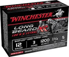 WINCHESTER 12 GA LONG BEARD XR AMMUNITION STLB1235 3" 1-3/4oz #5 Shot 1200fps 10 Rounds