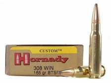 Hornady 308 Win Custom H8098 165 gr BTSP 20 rounds