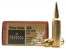 Federal 300 WSM Ammunition Vital-Shok P300WSMD 150 Grain Nosler Ballistic Tip 20 rounds