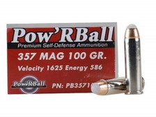 Glaser Corbon 357 Magnum PB357100 Ammunition 100 Grain Pow'r Ball 20 rounds