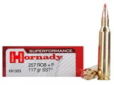 Hornady 257 Roberts +P Ammunition Superformance 81353 117 Grain SST 20 rounds