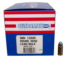 Ultramax 9mm U9R1-250 125 gr Lead RN 250 rounds