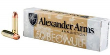 Alexander 50 Beowulf Ammunition 335 Grain Hollow Point 20 rounds