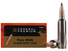 Federal 7mm WSM Ammunition Vital-Shok P7WSMTC3 150 Grain Trophy Copper Tipped 20 rounds