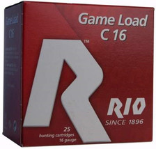 Rio 16 Gauge Ammunition Field 2-3/4" 1300 FPS 1oz #6 CASE 250 rounds