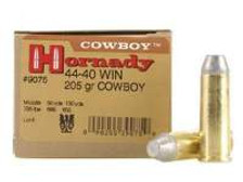 Hornady 44-40 Win Cowboy H9075 205 gr Lead Nose 20 rounds