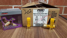 PMC 20 Gauge Ammunition PMCHVST202 High Velocity Steel Shot 2.75" 7/8oz #2 Steel Shot 1400fps 250 rounds