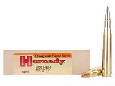 Hornady 300 H&H Ammunition Dangerous Game H8210 180 Grain Interbond 20 rounds