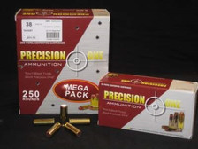 Precision One 38 Special Ammunition 148 Grain Copper Plated Wadcutter 50 rounds