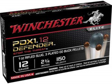 Winchester 12 Gauge PDX1 Defender S12PDX1 2-3/4" 1/2 oz 00 Buckshot over 1 oz Bonded Slug 1150fps 10 rounds