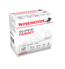 Winchester 12 Gauge Ammunition Target TRGT128 2-3/4" 1-1/8oz #8 shot 1145 FPS CASE 250 rounds