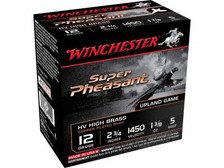 Winchester 12 Gauge Ammunition Super Pheasant X12PHV5 2-3/4" 1-3/8oz 5 shot 1450fps 25 rounds