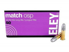 Eley 22LR Match OSP ELEY1500 40 gr LRN 50 rounds