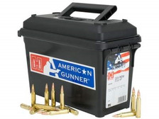 Hornady 223 Rem Ammunition American Gunner H80238 55 Grain Hollow Point Ammo Can 247 Rounds