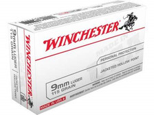 Winchester 9mm USA9JHP 115 gr JHP 50 rounds