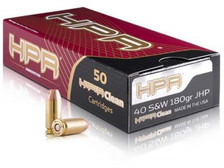 HPR 40 S&W Ammunition 180 Grain Jacketed Hollow Point 50 rounds