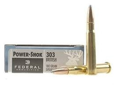 Federal 303 British Power-Shok F303AS 180 gr SP 20 rounds