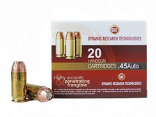 DRT 45 Auto Ammunition Terminal Shock 150 Grain Jacketed Hollow Point 20 rounds