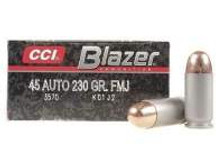 CCI 45 ACP Ammunition Blazer 3570 230 Grain Full Metal Jacket 50 Rounds