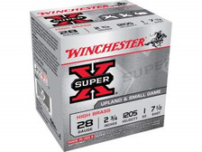 Winchester 28 Gauge Ammunition X28H7 Super-X High Brass 2-3/4" 1 oz 7-1/2 oz 1205fps 25 rounds