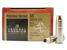 Federal 38 Special +P Hydra-Shok P38HS1 129 gr JHP 20 rounds